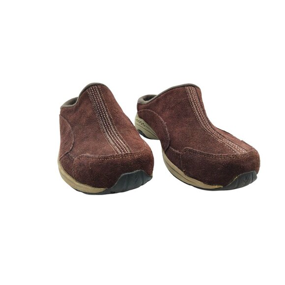 Womens Easy Spirit Soft Brushed Leather Slide On Mules - Picture 5 of 9